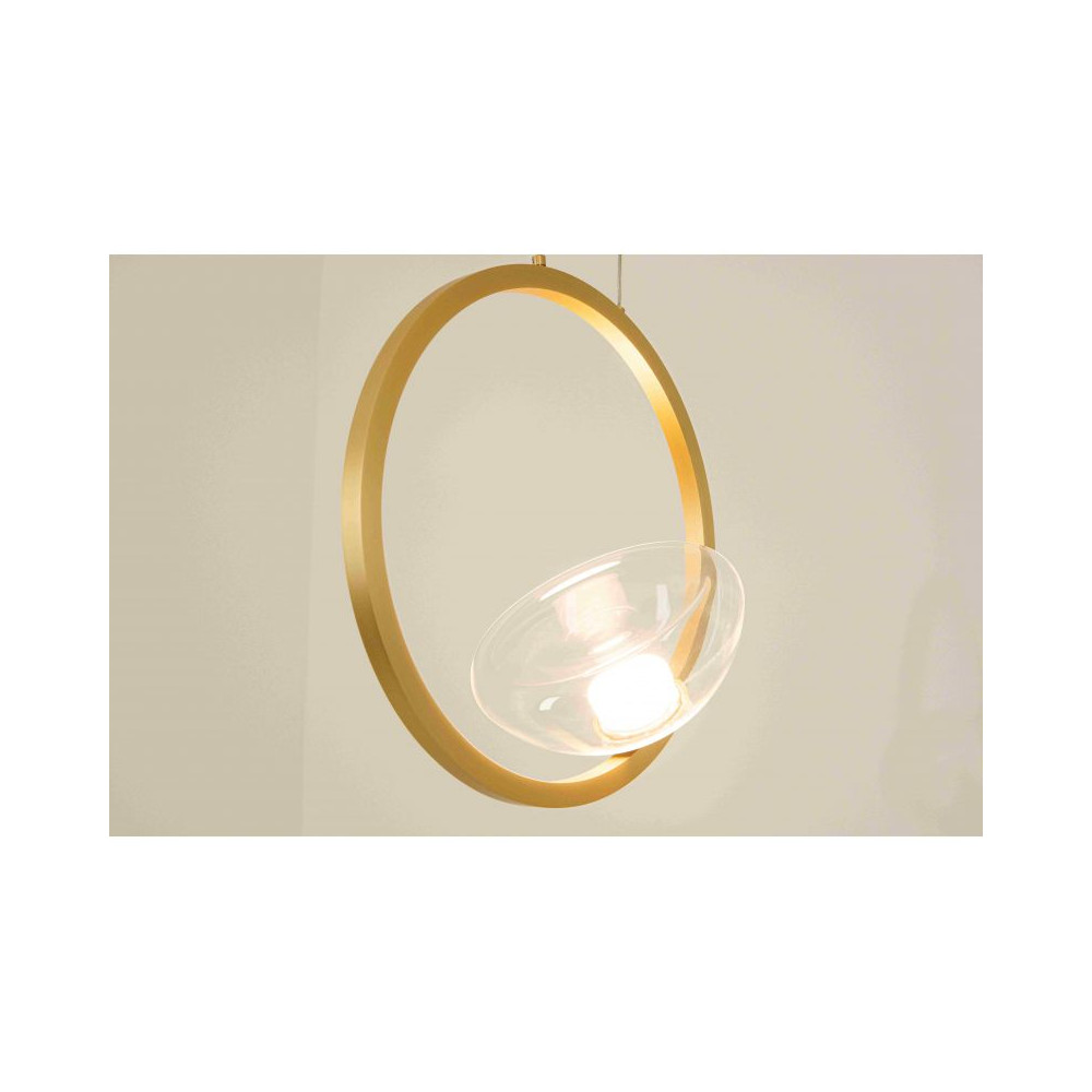 Pendant Light ZAMBELIS 7W Dimmable DESIGN Matte Gold 23028 FS