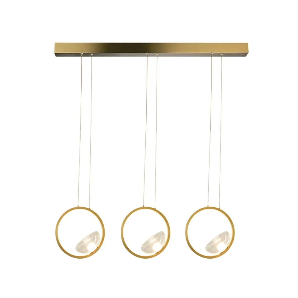 Pendelleuchte ZAMBELIS 21W Dimmbar DESIGN Mattgold 23029 FS