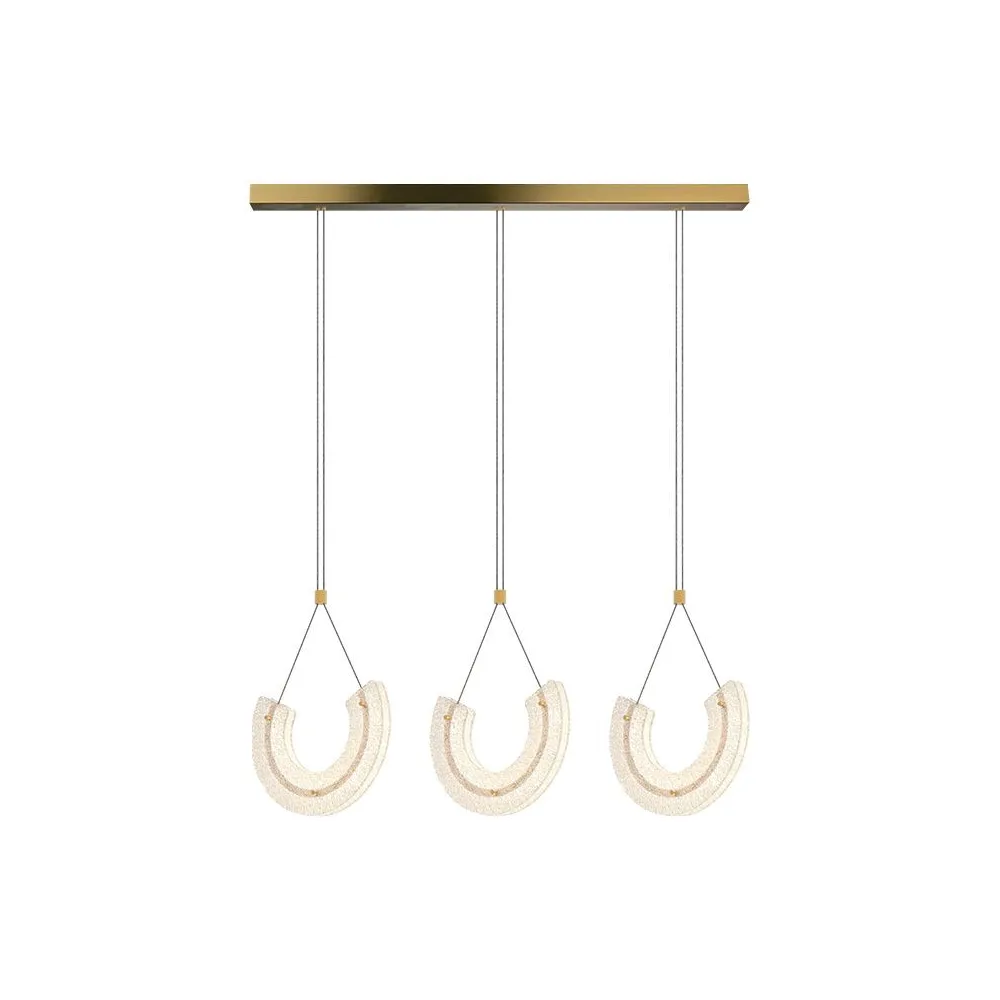 Pendelleuchte ZAMBELIS 33W Dimmbar DESIGN Mattgold 23031 FS