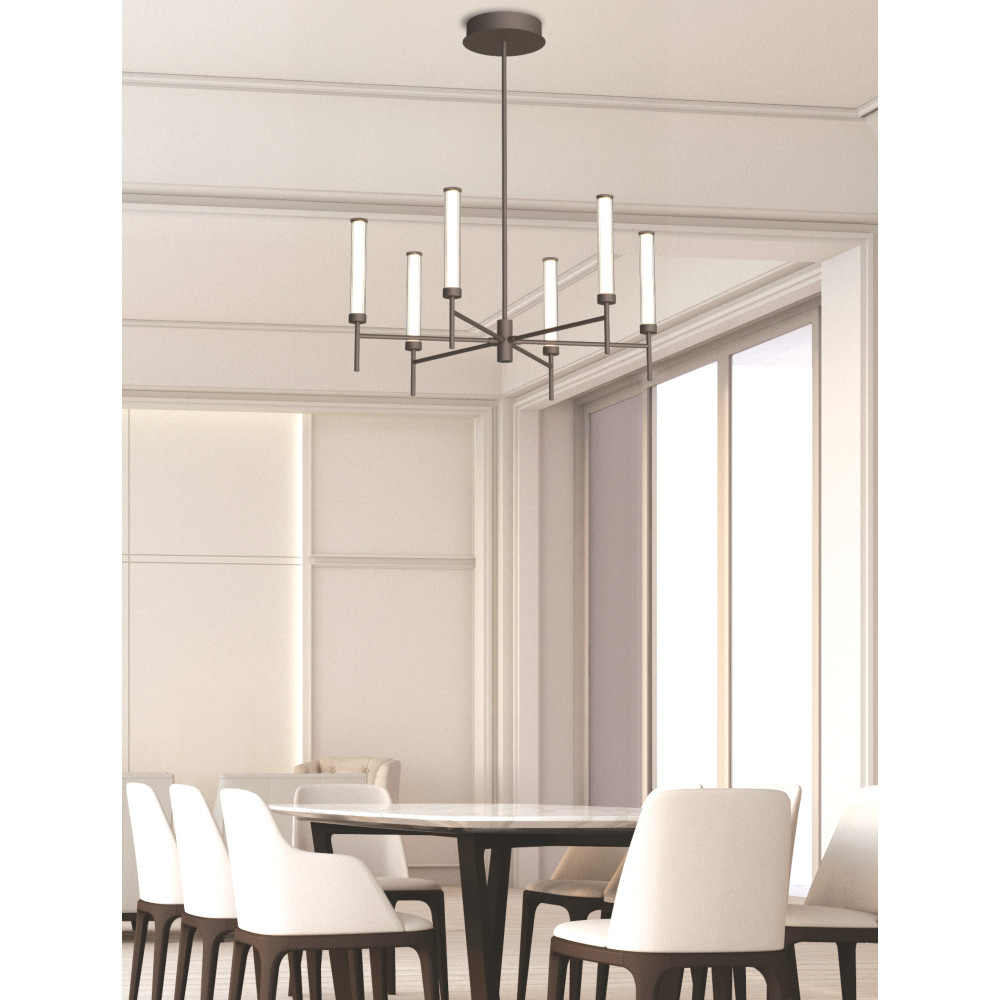 Suspension ZAMBELIS D805 46W Dimmable DESIGN Café Brossé 25448 FS