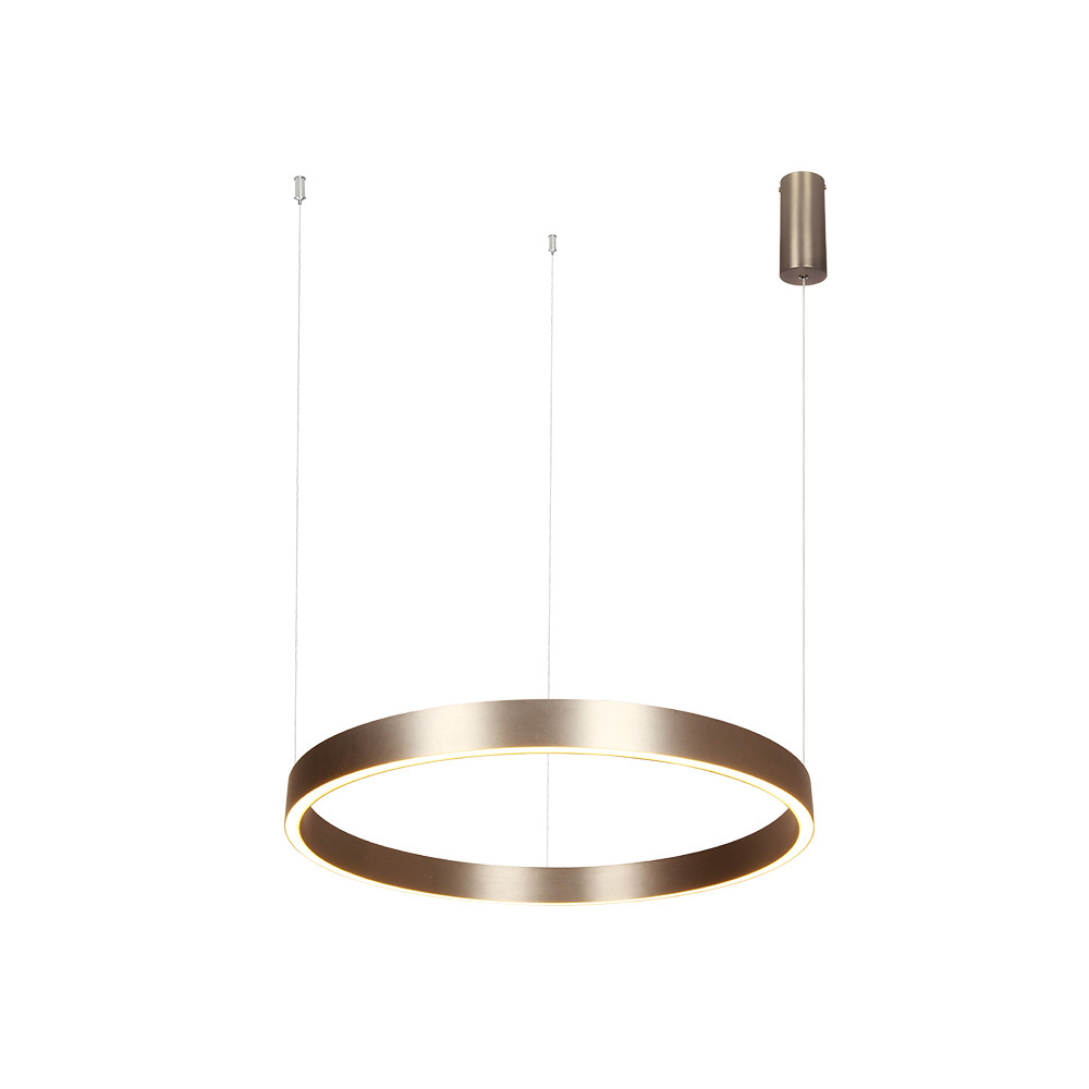 Suspension ZAMBELIS D600 59W Dimmable Direct/Indirect DESIGN Café Brossé 25367 FS