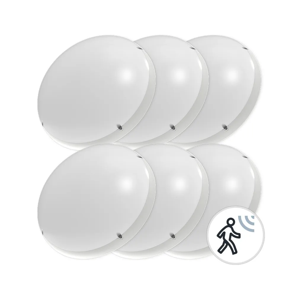 DomeLED Motion Detector CLAREO 24W Vandal-proof START 2 Pack 6