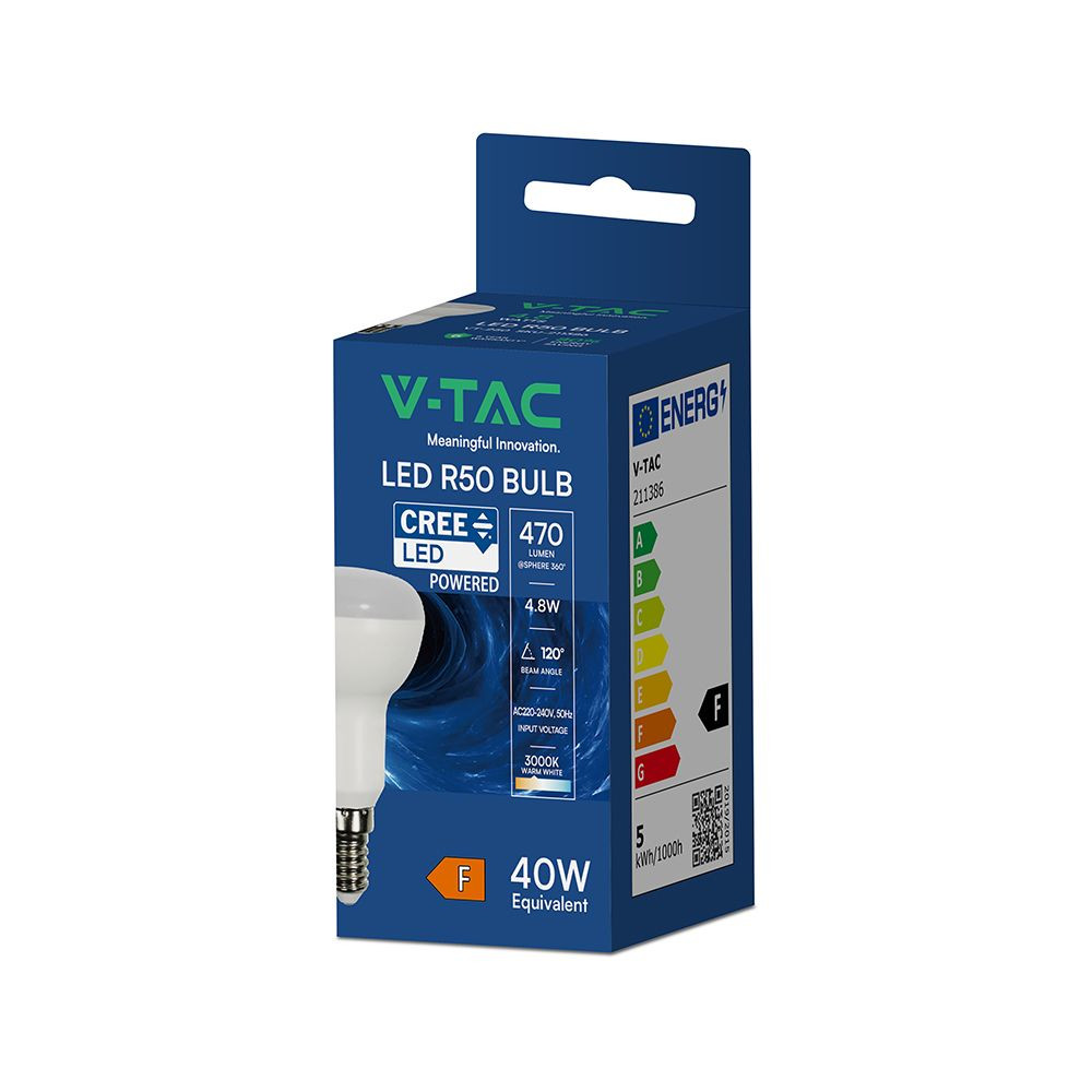 LED-lamp E14 R50 V-TAC 4,8W CREE Chip START VT-250