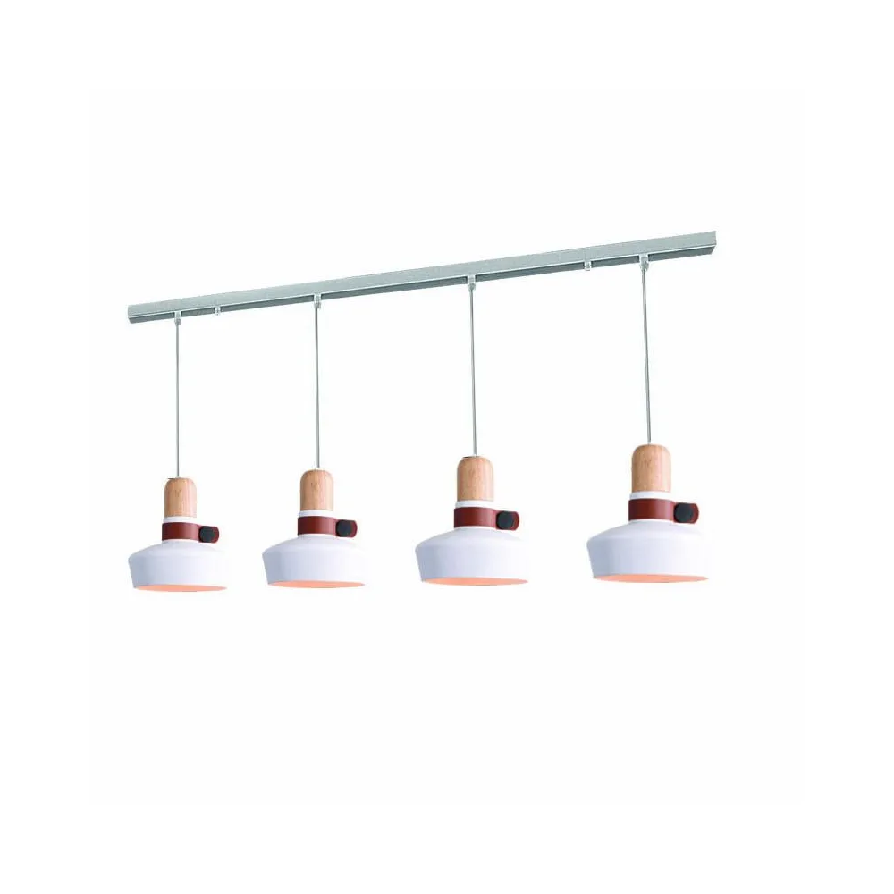 Suspension ZAMBELIS D200 4xE27 DESIGN Blanc Mat Sans Source 1993-W FS