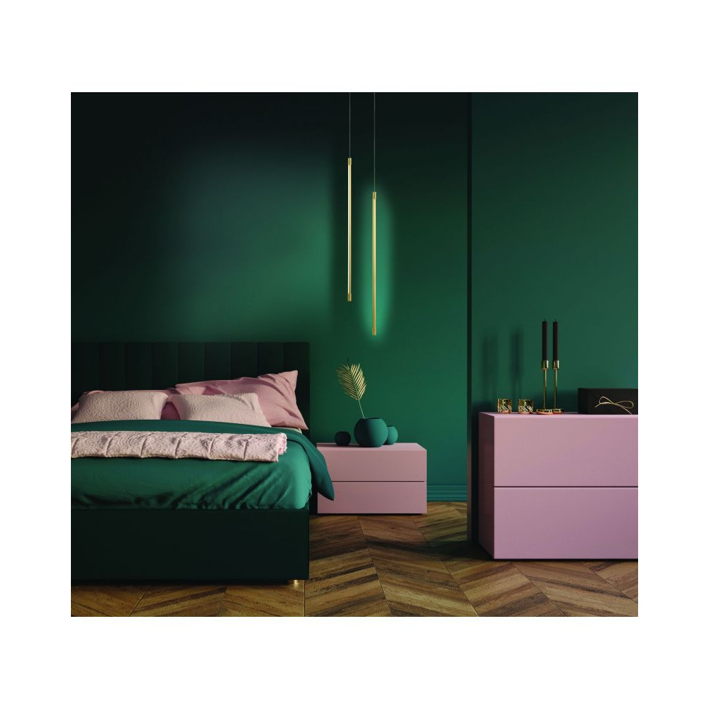 Hanglamp ZAMBELIS D16 12W DESIGN Mat Goud 20122 FS