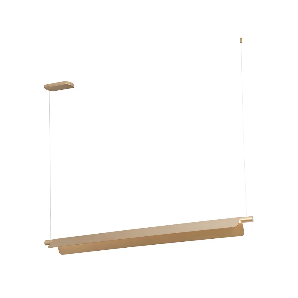 Pendelleuchte ZAMBELIS Touch 22W CCT Dimmbar DESIGN Gebürstetes Gold 25191 FS