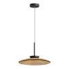 Hanglamp ZAMBELIS D500 31W Direct/Indirect CCT Dimbaar DESIGN Bruin Glas en Matzwart 25274