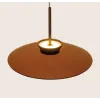 Pendelleuchte ZAMBELIS D500 31W Direkt/Indirekt CCT Dimmbar DESIGN Braunglas und Mattschwarz 25274