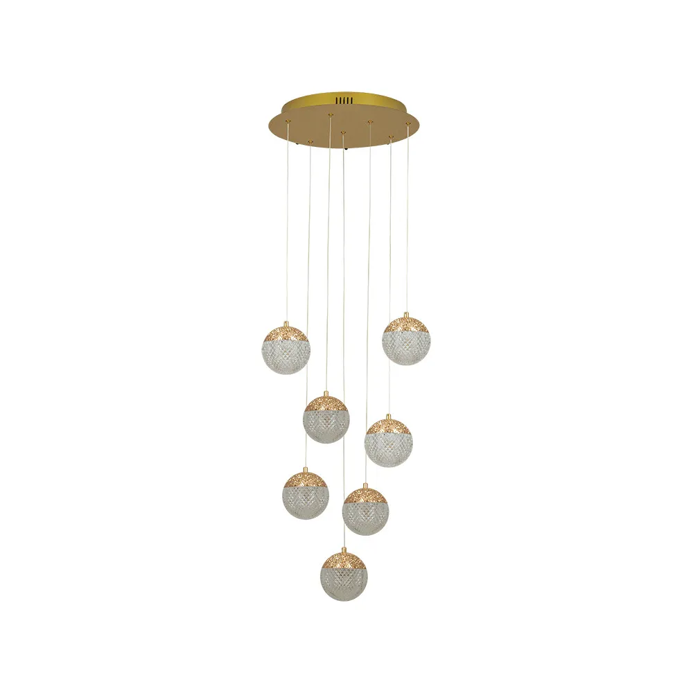 Pendelleuchte ZAMBELIS D430 52W Dimmbar DESIGN Mattgold 25325