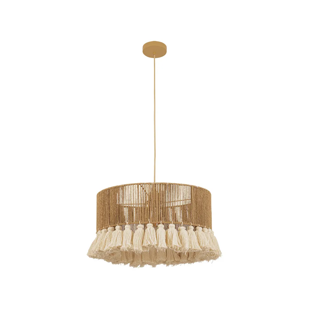 Pendelleuchte ZAMBELIS D400 E27 DESIGN Papierseil Ohne Leuchtmittel 25334 FS