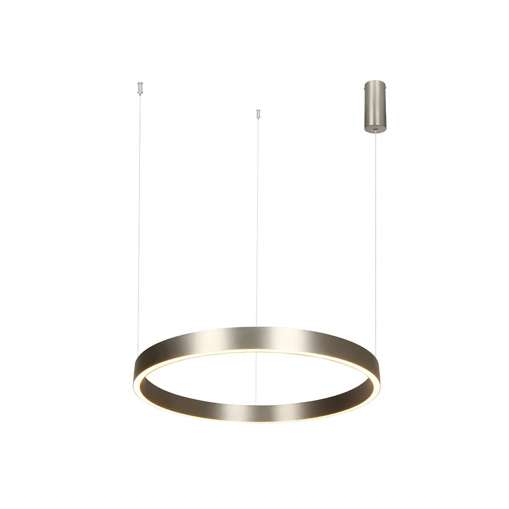 Pendelleuchte ZAMBELIS D600 59W Dimmbar Direkt/Indirekt DESIGN Gebürstetes Nickel 25366 FS