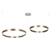 Pendelleuchte ZAMBELIS D800 + D600 118W Dimmbar Direkt/Indirekt DESIGN Gebürstetes Café 25374 FS