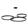 Pendelleuchte ZAMBELIS D1000 + D800 + D600 174W Dimmbar Direkt/Indirekt DESIGN Sandgestrahltes Schwarz 25375