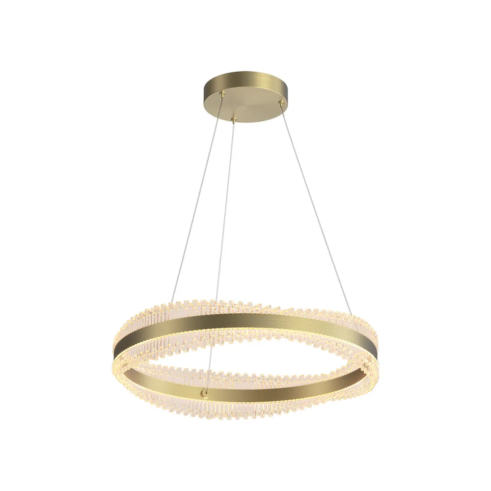 Pendelleuchte ZAMBELIS D600 58W Dimmbar DESIGN Gebürstetes Gold 25412