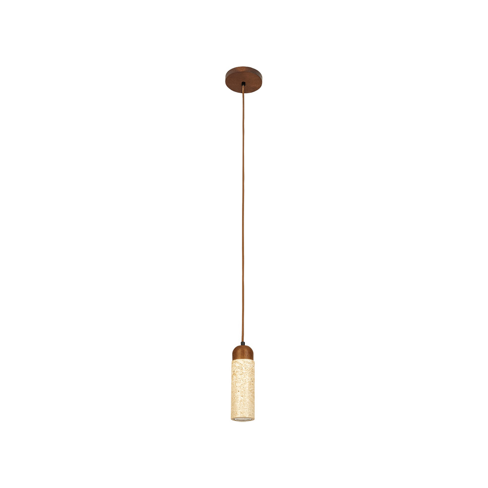 Hanglamp ZAMBELIS D67 GU10 DESIGN Natuursteen en Hout Zonder Lichtbron 25417