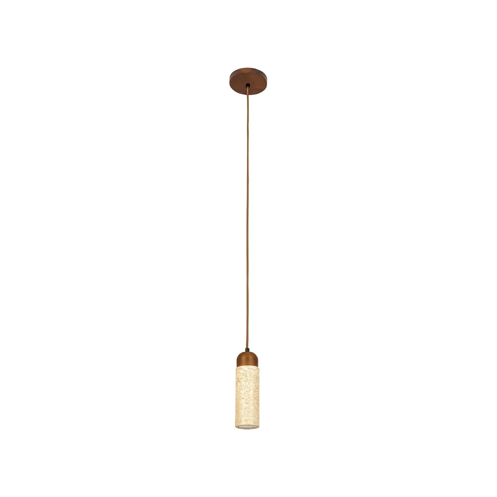 Pendelleuchte ZAMBELIS D67 GU10 DESIGN Naturstein und Holz Ohne Leuchtmittel 25417