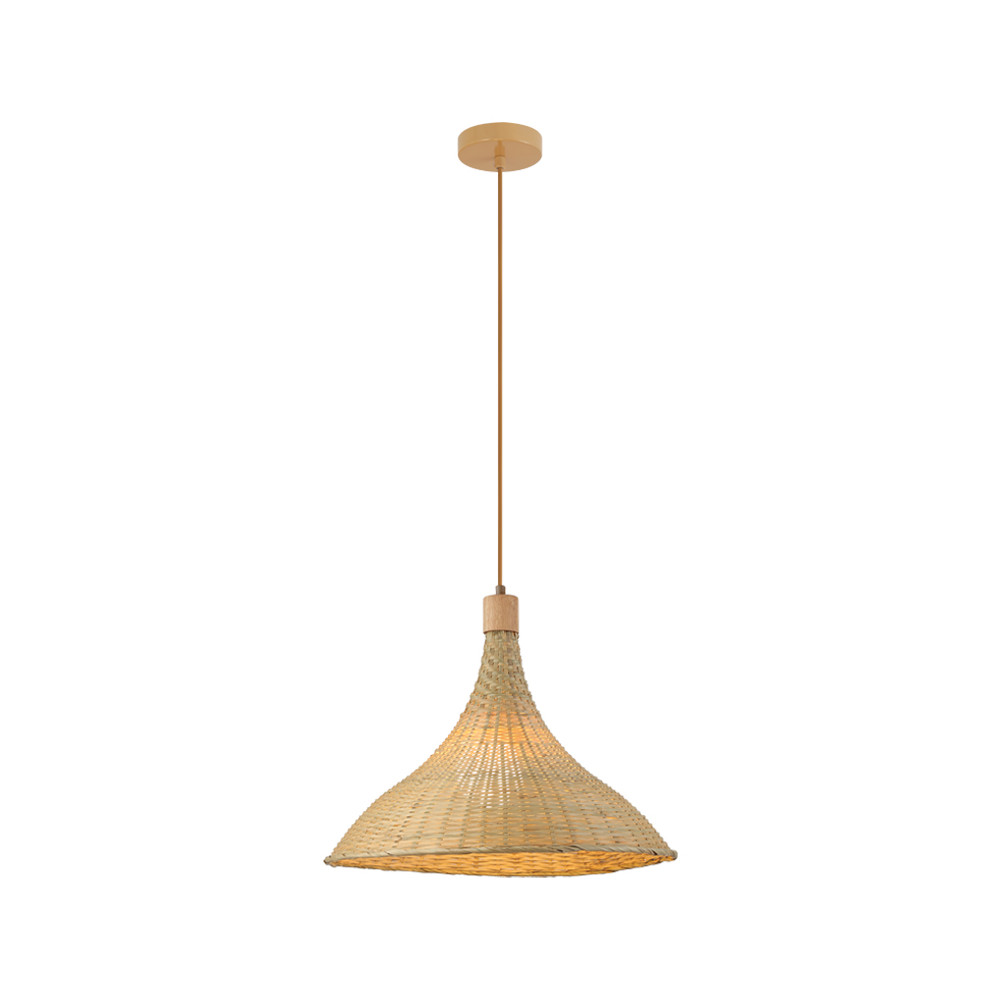 Hanglamp ZAMBELIS D480 E27 DESIGN Rotan Zonder Lichtbron 25441