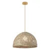 Suspension ZAMBELIS D500 E27 DESIGN Algue Beige Sans Source 25443 FS