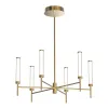 Hanglamp ZAMBELIS D805 46W Dimbaar DESIGN Geborsteld Goud 25449