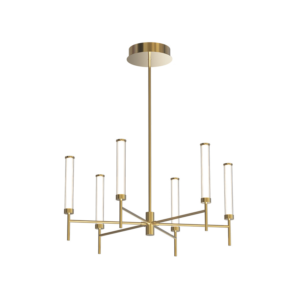 Hanglamp ZAMBELIS D805 46W Dimbaar DESIGN Geborsteld Goud 25449