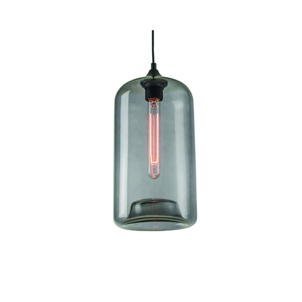Hanglamp ZAMBELIS D190 E27 DESIGN Rookgrijs Zonder Lichtbron 14101