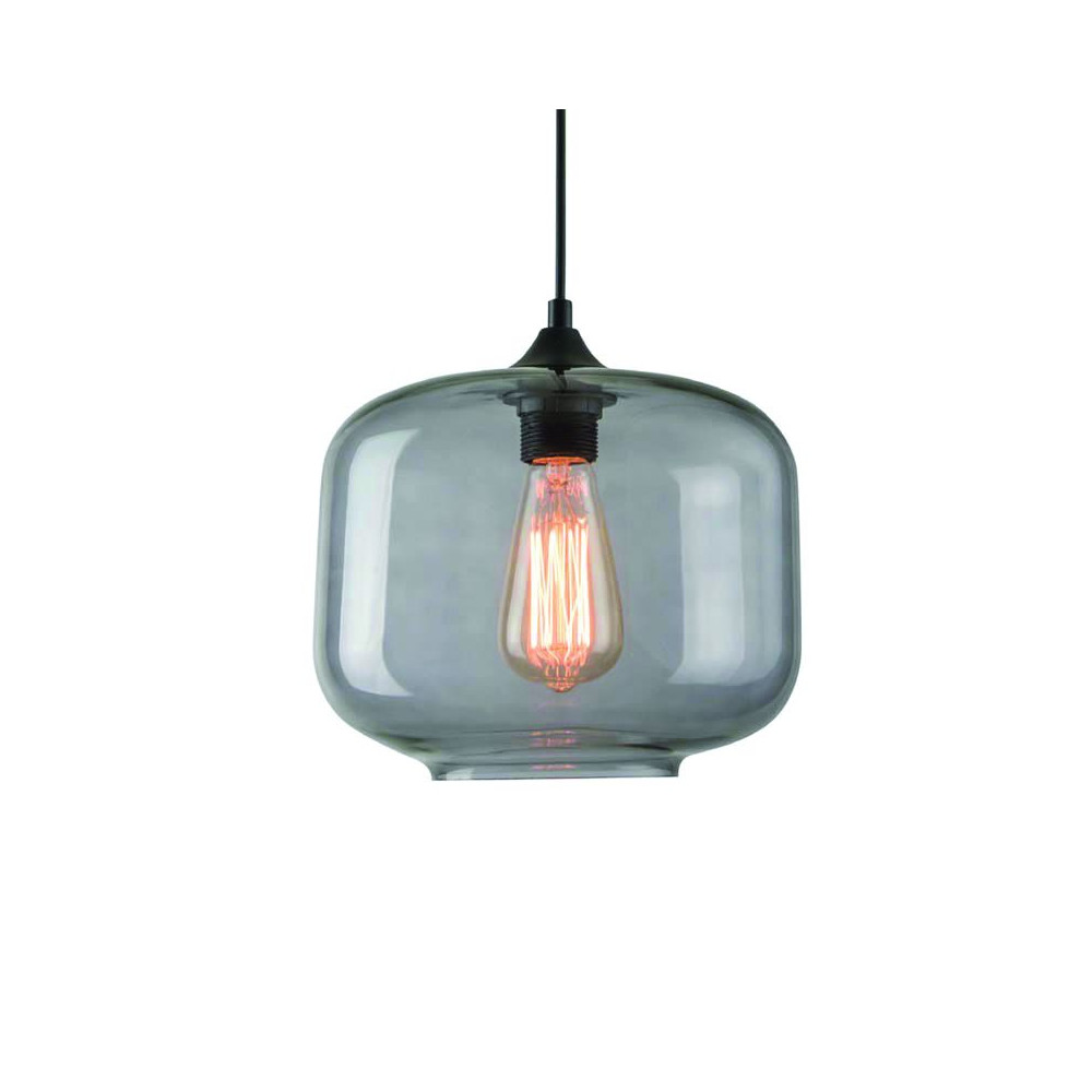 Hanglamp ZAMBELIS D240 E27 DESIGN Rookgrijs Zonder Lichtbron 14102