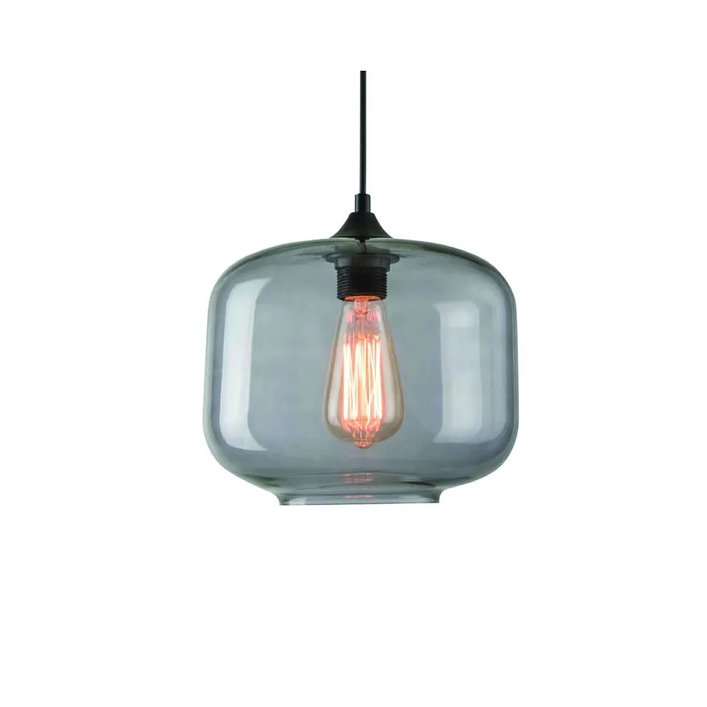 Hängeleuchte ZAMBELIS D240 E27 DESIGN Rauchgrau Ohne Leuchtmittel 14102