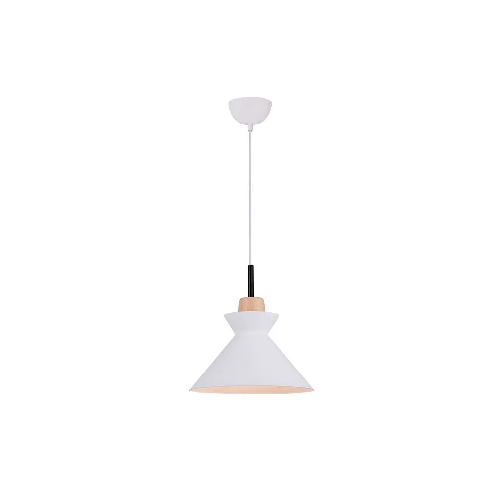 Pendelleuchte ZAMBELIS D250 E27 DESIGN Mattweiß Ohne Leuchtmittel 180066