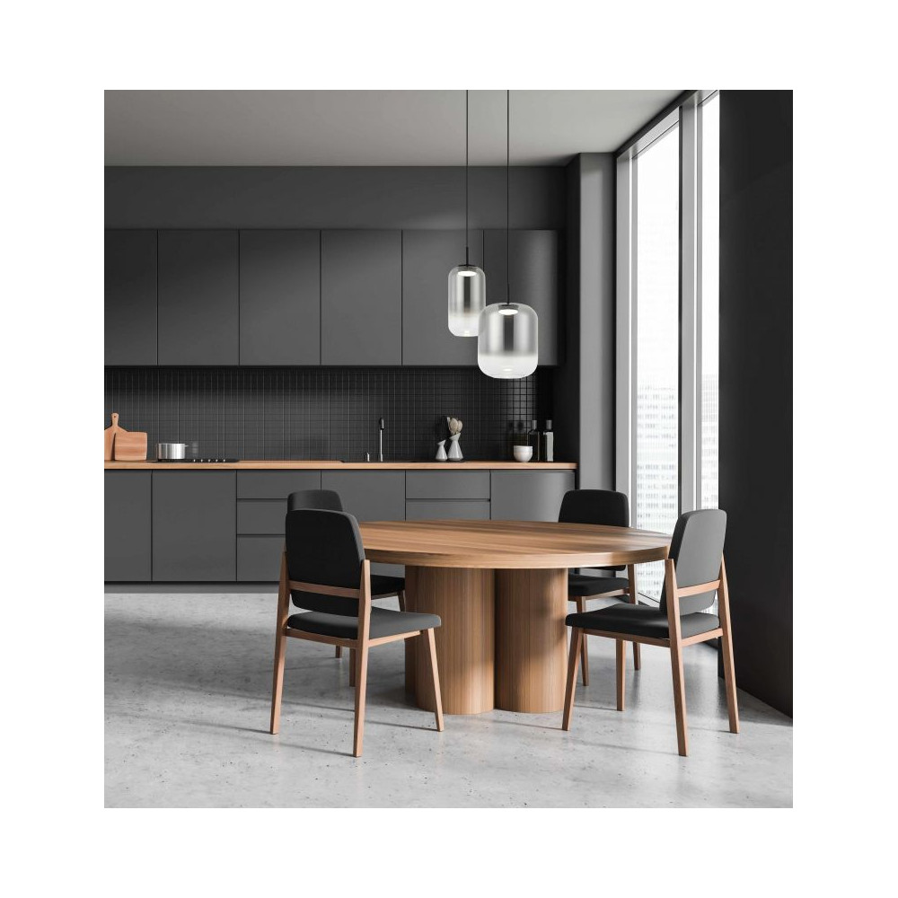 Pendelleuchte ZAMBELIS D230 12W DESIGN Schwarz Rauch 23214