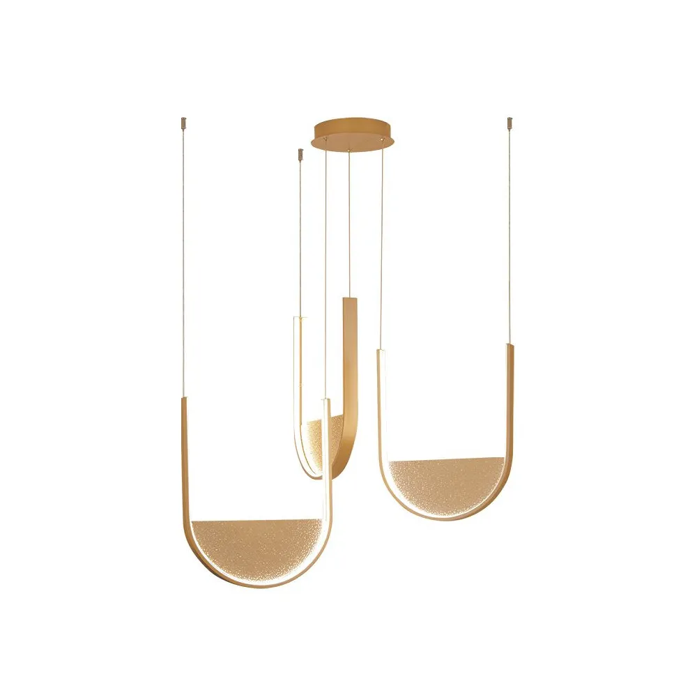 Pendelleuchte ZAMBELIS 54W Dimmbar DESIGN Mattgold 23169 FS