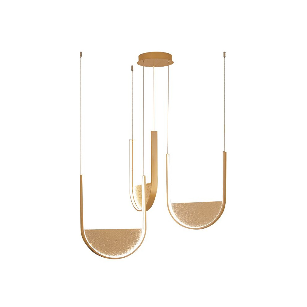 Pendant Light ZAMBELIS 54W Dimmable DESIGN Matte Gold 23169 FS