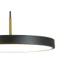 Pendant ZAMBELIS D400 17W Dimmable DESIGN Matt Black and Brushed Brass 25145
