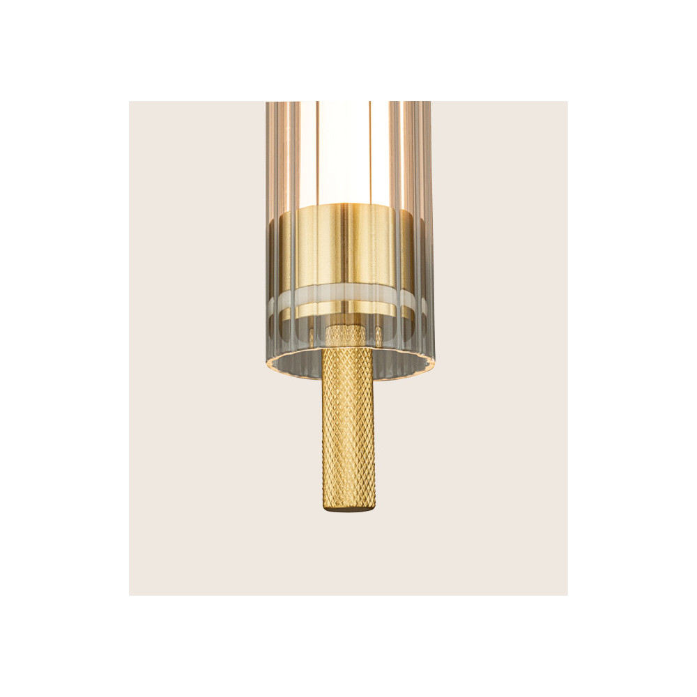 Pendant Light ZAMBELIS D40 20W Dimmable DESIGN Brushed Gold 25168