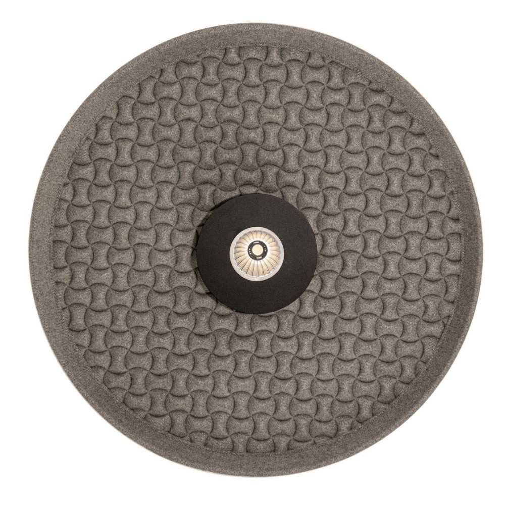 Acoustic Pendant Light ZAMBELIS D450 13W DESIGN Black and Grey 25176