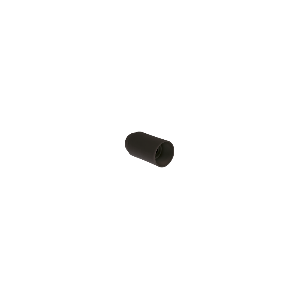 Set van 10 E14-fittingen Enkele ring Zwart EUR'OHM 62131