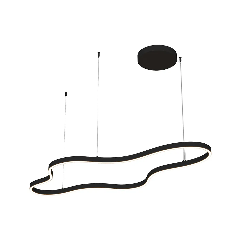 Pendelleuchte ZAMBELIS 95W Dimmbar DESIGN Sandgestrahltes Schwarz 25415