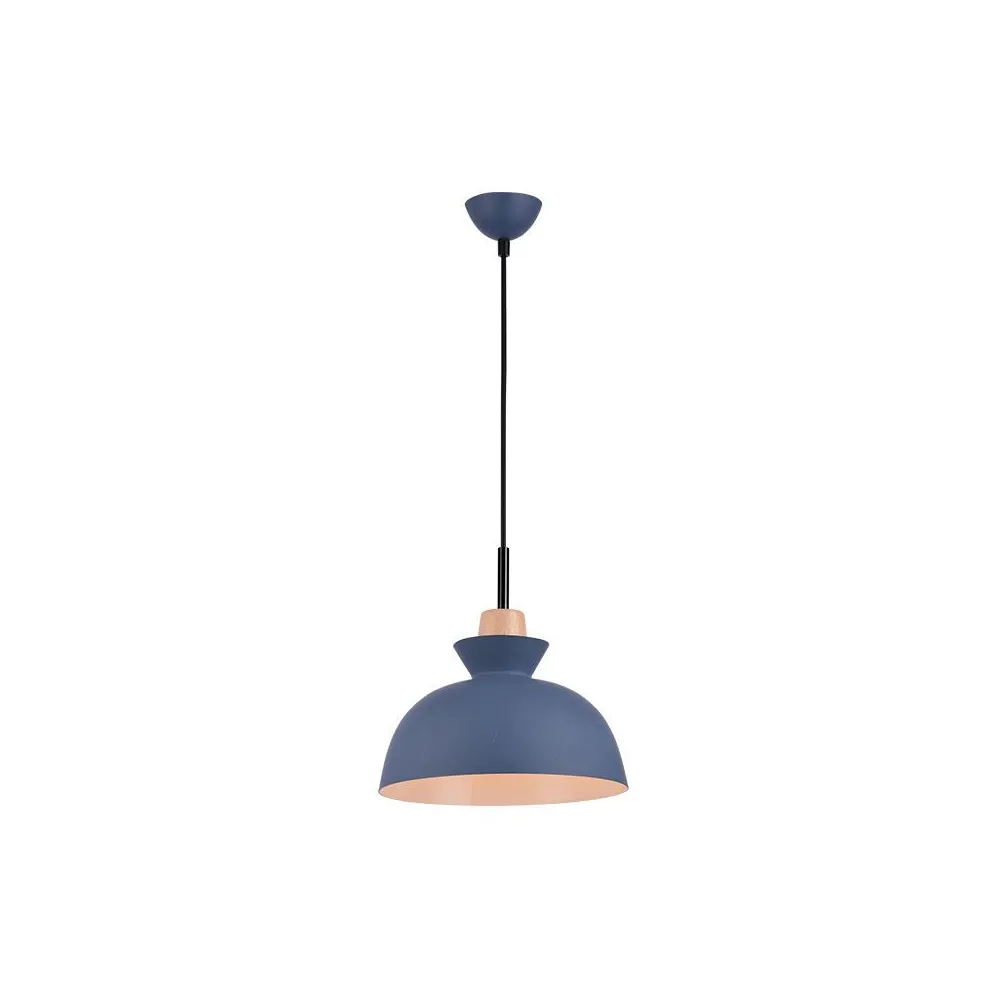 Pendelleuchte ZAMBELIS D280 E27 DESIGN Mattblau Ohne Leuchtmittel 180067