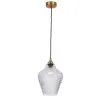 Pendant Light ZAMBELIS D200 E27 DESIGN Glass and Brass Without Source 19125