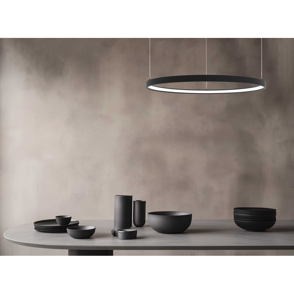 Pendelleuchte ZAMBELIS D600 28W Dimmbar DESIGN Mattschwarz 23033