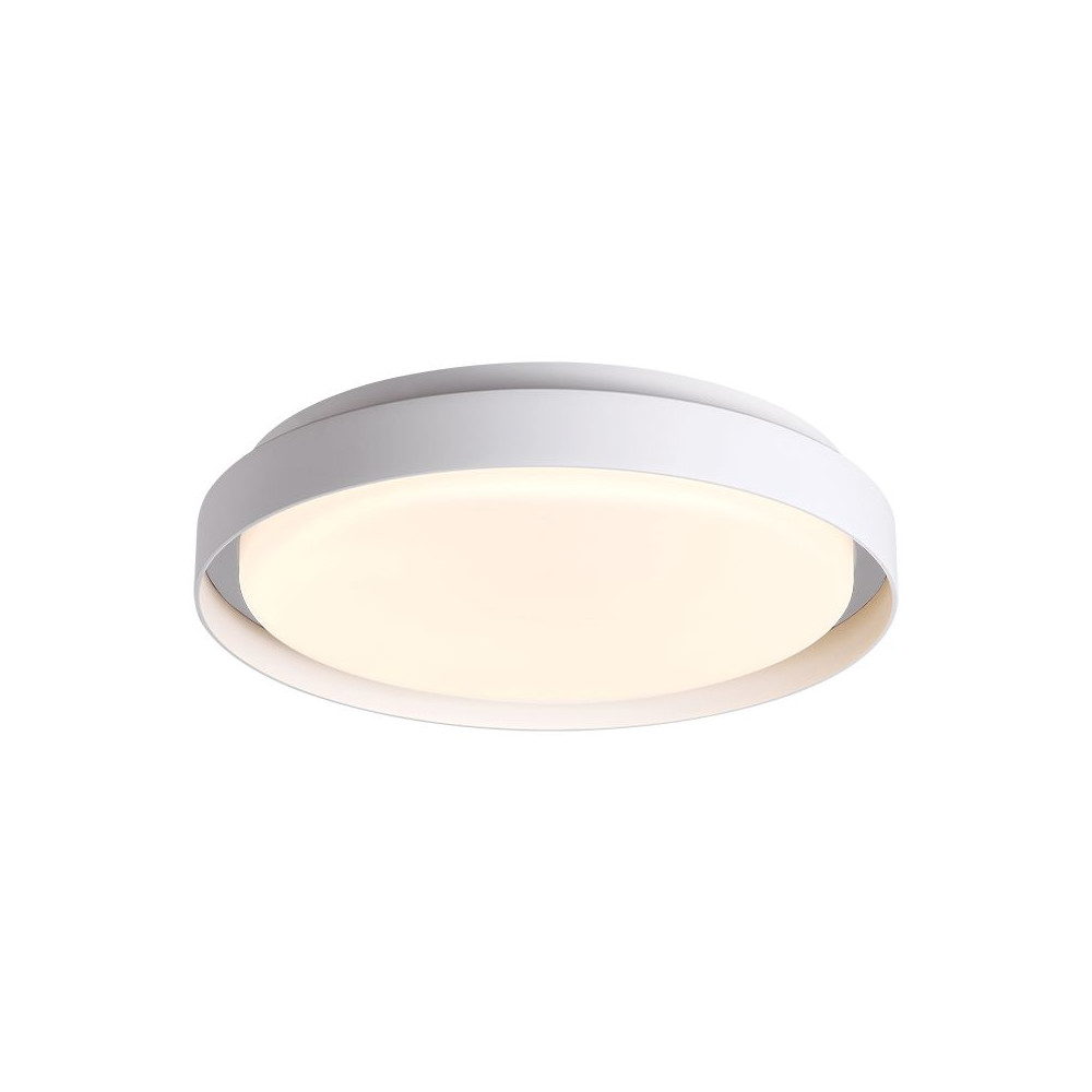Plafonnier Extérieur ZAMBELIS D270 20W IP65 DESIGN Blanc Sablé E326