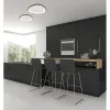 Deckenleuchte ZAMBELIS 32W Dimmbar DESIGN Mattschwarz 23087