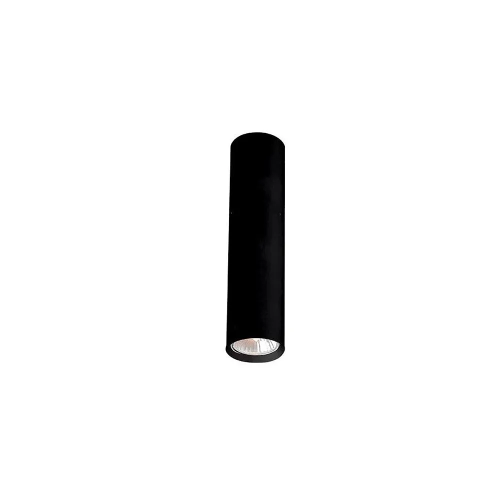 Plafonnier ZAMBELIS D60 GU10 25cm DESIGN Noir Sablé Sans Source 1568-B FS