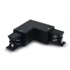 Right L-Connector for 3-Circuit Track ZAMBELIS DESIGN Black 19404R