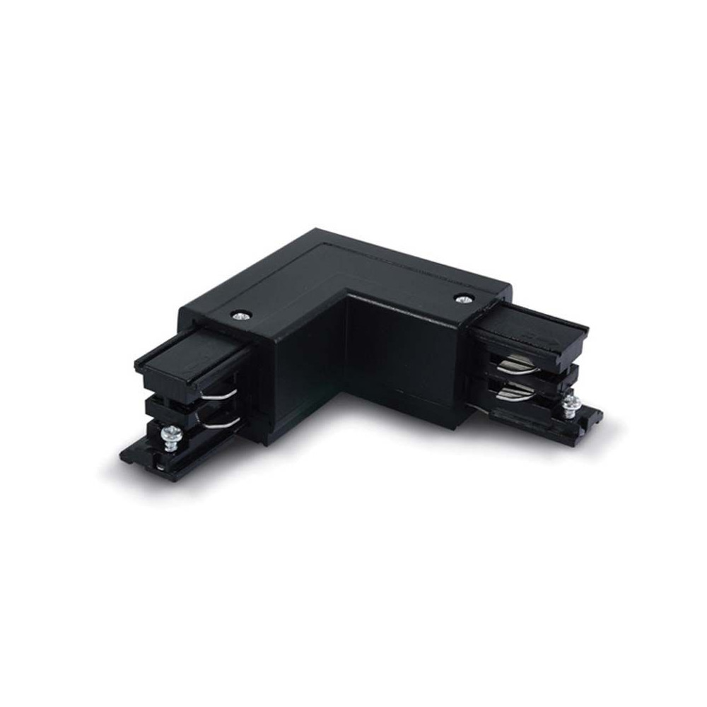 Right L-Connector for 3-Circuit Track ZAMBELIS DESIGN Black 19404R