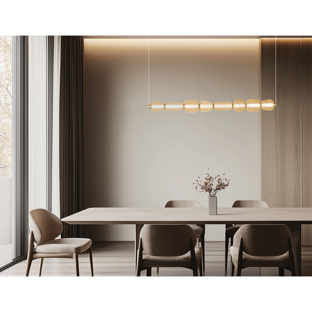 Pendelleuchte ZAMBELIS 37W DESIGN Mattgold 23065 FS