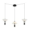 Pendelleuchte ZAMBELIS 28W Dimmbar Direkt/Indirekt DESIGN Mattes Schwarz 23200 FS