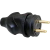 Fiche 16A mâle caoutchouc IP40 sans bague EUR'OHM 61055