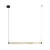 Pendant Light ZAMBELIS 23W Dimmable DESIGN White Alabaster and Sandblasted Black 2539