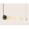 Hanglamp ZAMBELIS 23W Dimbaar DESIGN Albast Wit en Gesatineerd Zwart 2539