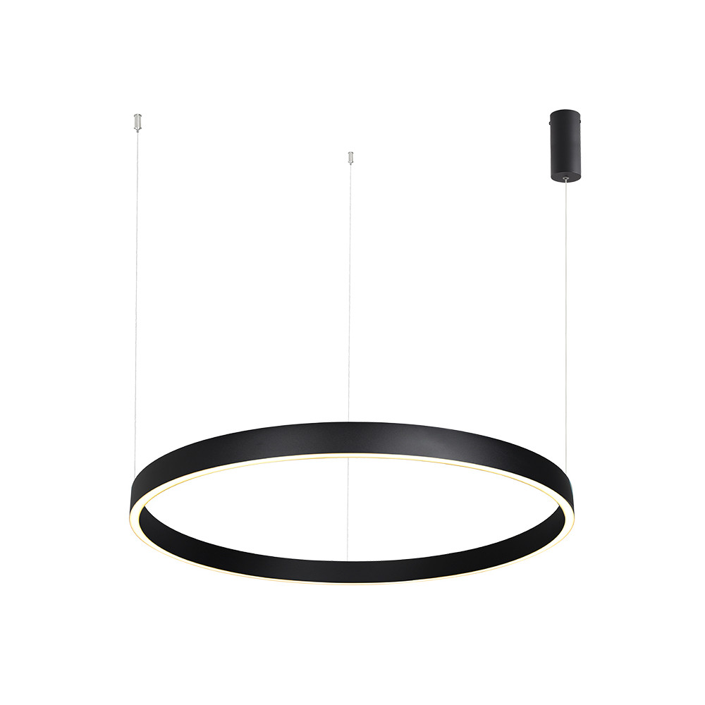 Pendelleuchte ZAMBELIS D800 70W Dimmbar Direkt/Indirekt DESIGN Sandgestrahltes Schwarz 25368